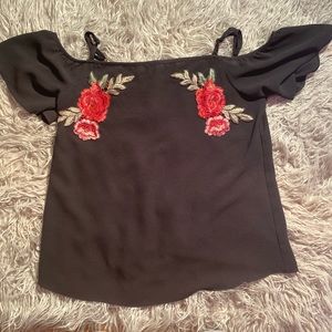 off the shoulder shirt